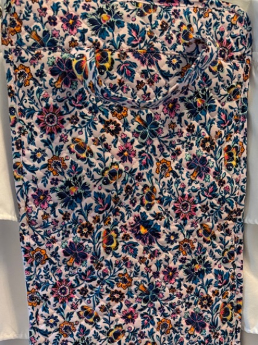 Vera Bradley Floral Drawstring Maxi Skirt in Pink Blue Green